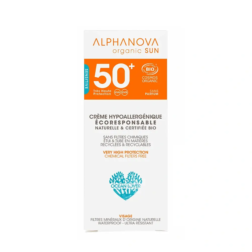Alphanova Crème Hypoallergénique Visage SPF 50+