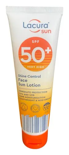 Lacura Shine Control Face Sun Lotion SPF 50+