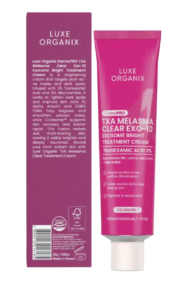 Luxe Organix Dermapro TXA Melasma Clear Exo-10 Exosome Bright Treatment Cream