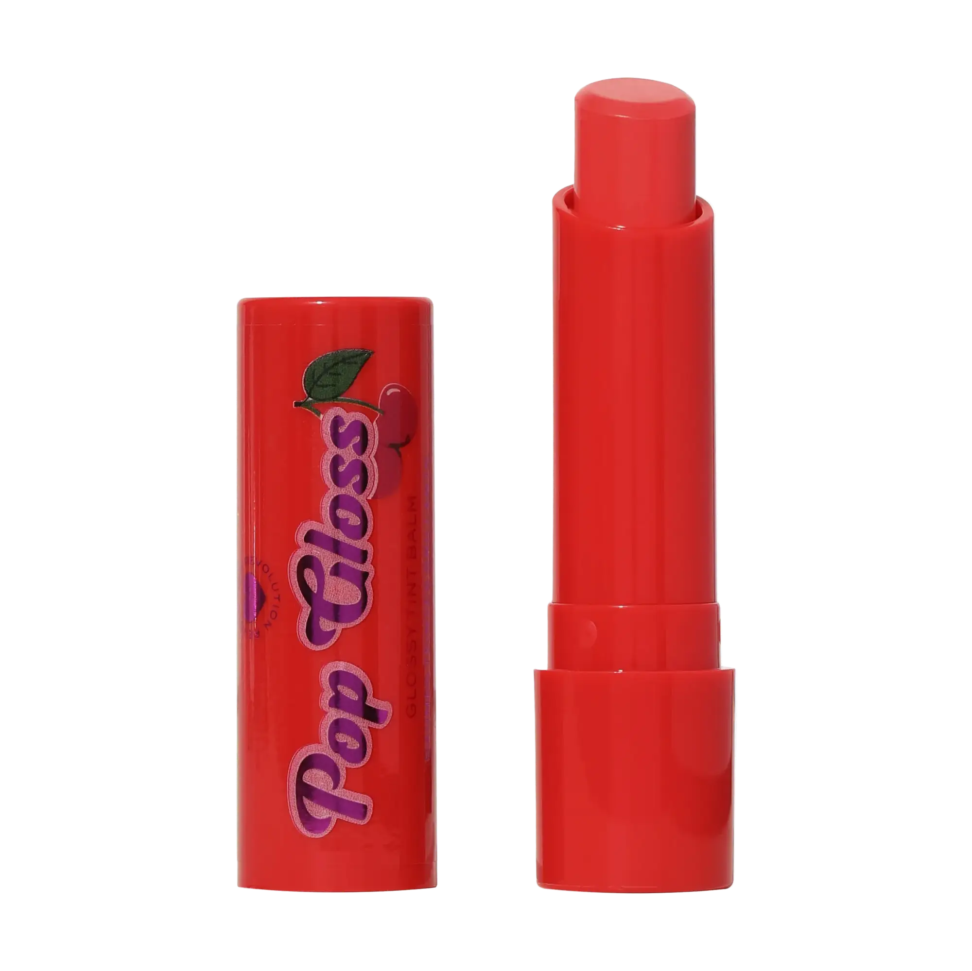 Revolution Beauty I Heart Revolution Pop Gloss Lip Balm Cherry Red