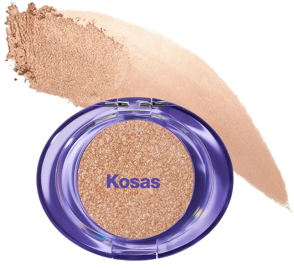 Kosas Shiny Objects Wet Glisten Powder Highlighter Haloed