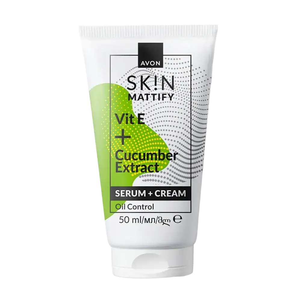 AVON Skin Mattify Serum + Cream Vitamin E + Cucumber Extract