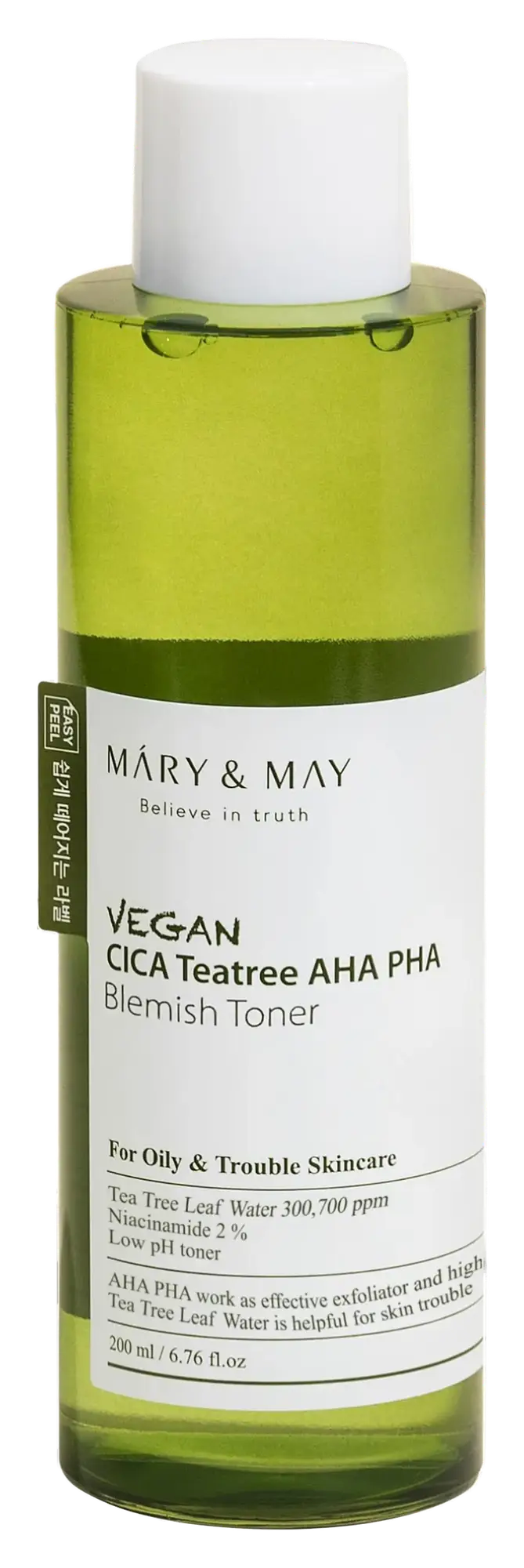 Mary & May Vegan Cica Tea Tree AHA PHA Toner