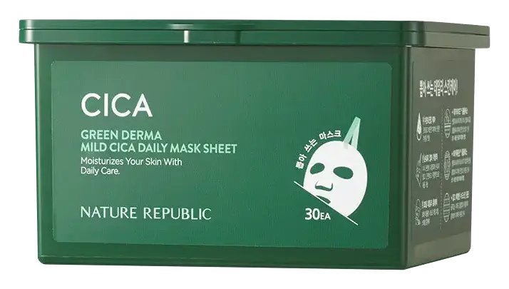 Nature Republic Green Derma Mild Cica Daily Mask Sheet