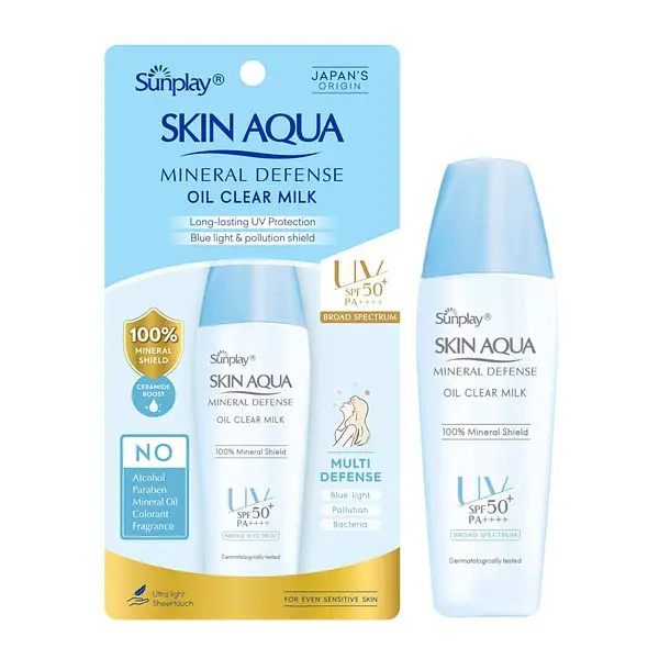 Sunplay Skin Aqua Mineral Defense Oil Clear Milk SPF 50+ Vietnam