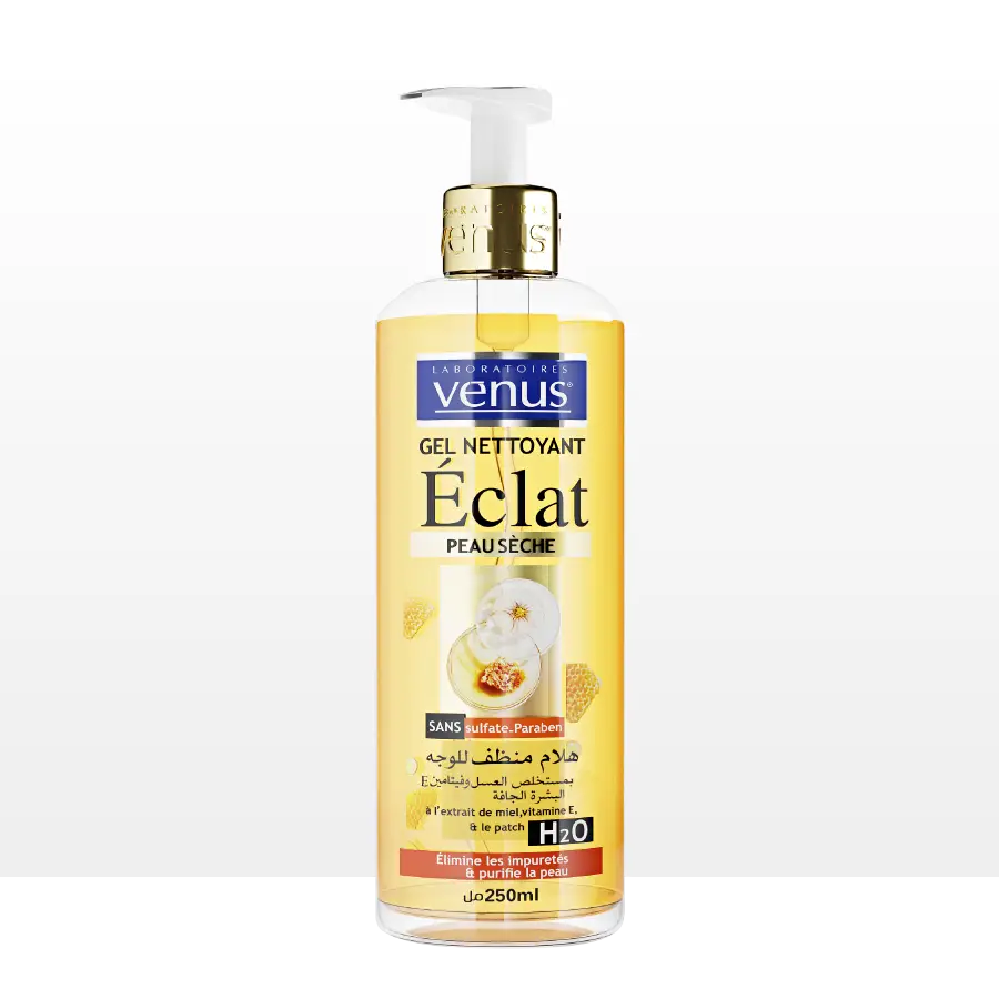 laboratoires venus Gel Nettoyant Éclat Peau Sèche