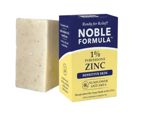 Noble Formula SunFlower & Shea  1% Pyrithione Zinc (ZnP) Bar Soap