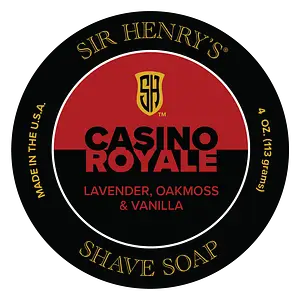 Sir Henry's Shave Soap Casino Royale Lavender, Oakmoss, & Vanilla