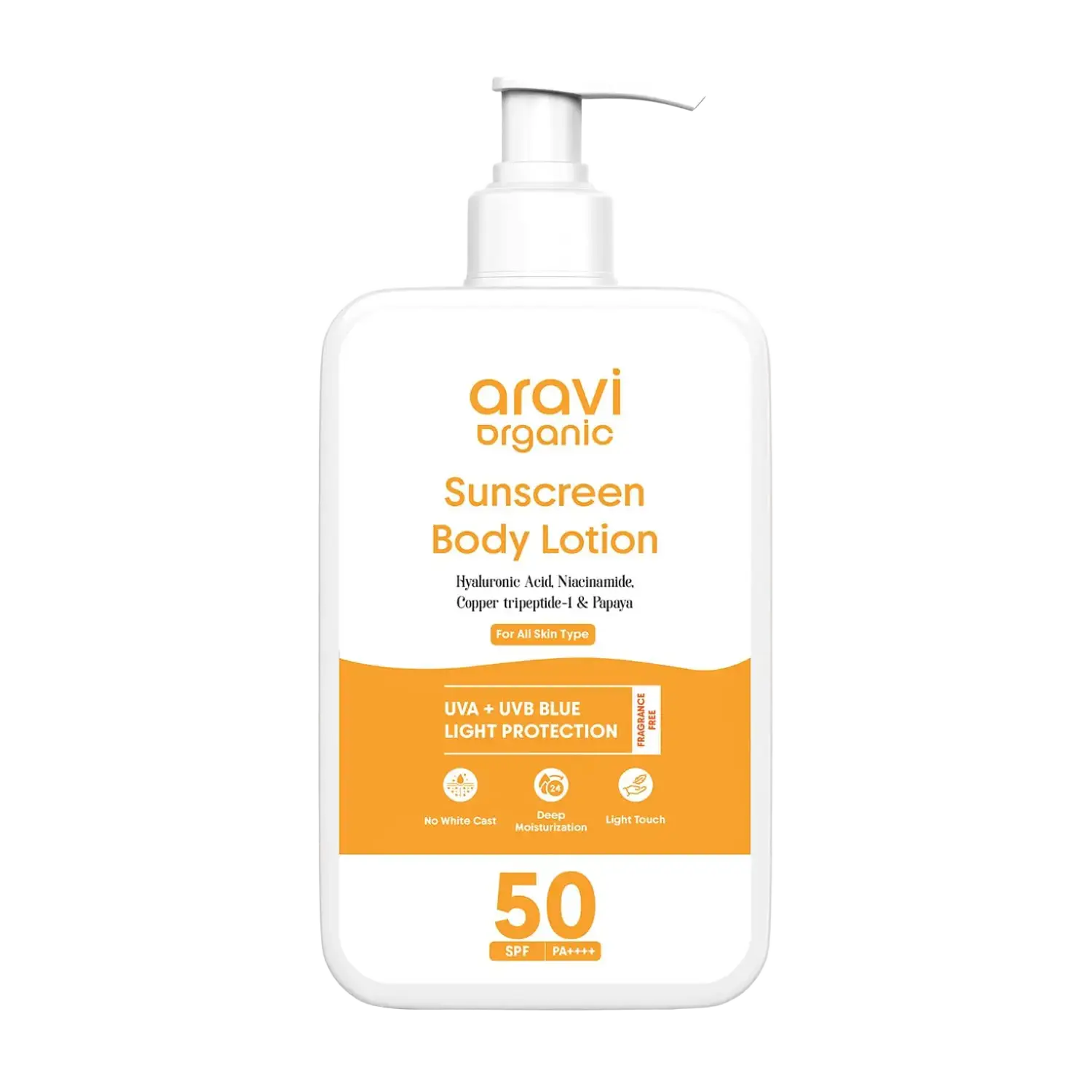 Aravi Organic Sun Screen Body Lotion SPF 50