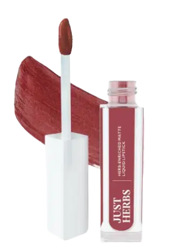 Just Herbs Herb-Enriched Matte Liquid Lipstick Rosewood pink