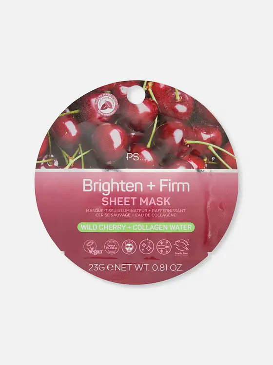 Primark PS... Wild Cherry And Collagen Water Sheet Mask