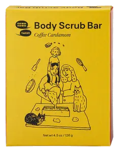 Meow Meow Tweet Body Scrub Bar Coffee Cardamom