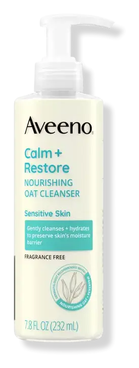 Aveeno Calm + Restore  Nourishing Oat Cleanser For Sensitive Skin US
