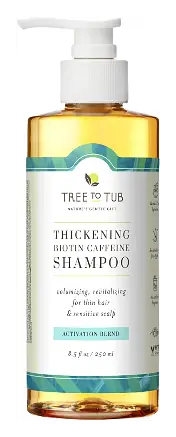 Tree to Tub Thickening Biotin Caffeine Shampoo Activation Blend