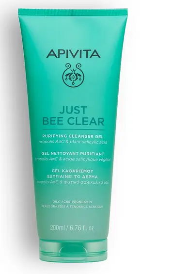 Apivita Natural Cosmetics Just Bee Clear Purifying Cleanser Gel