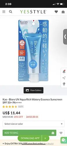 Kao Kao - boire uv aqua rich watery essence sunscreen spf 50+ PA++++