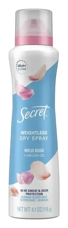 Secret Weightless Dry Spray Wild Rose + Argan Oil