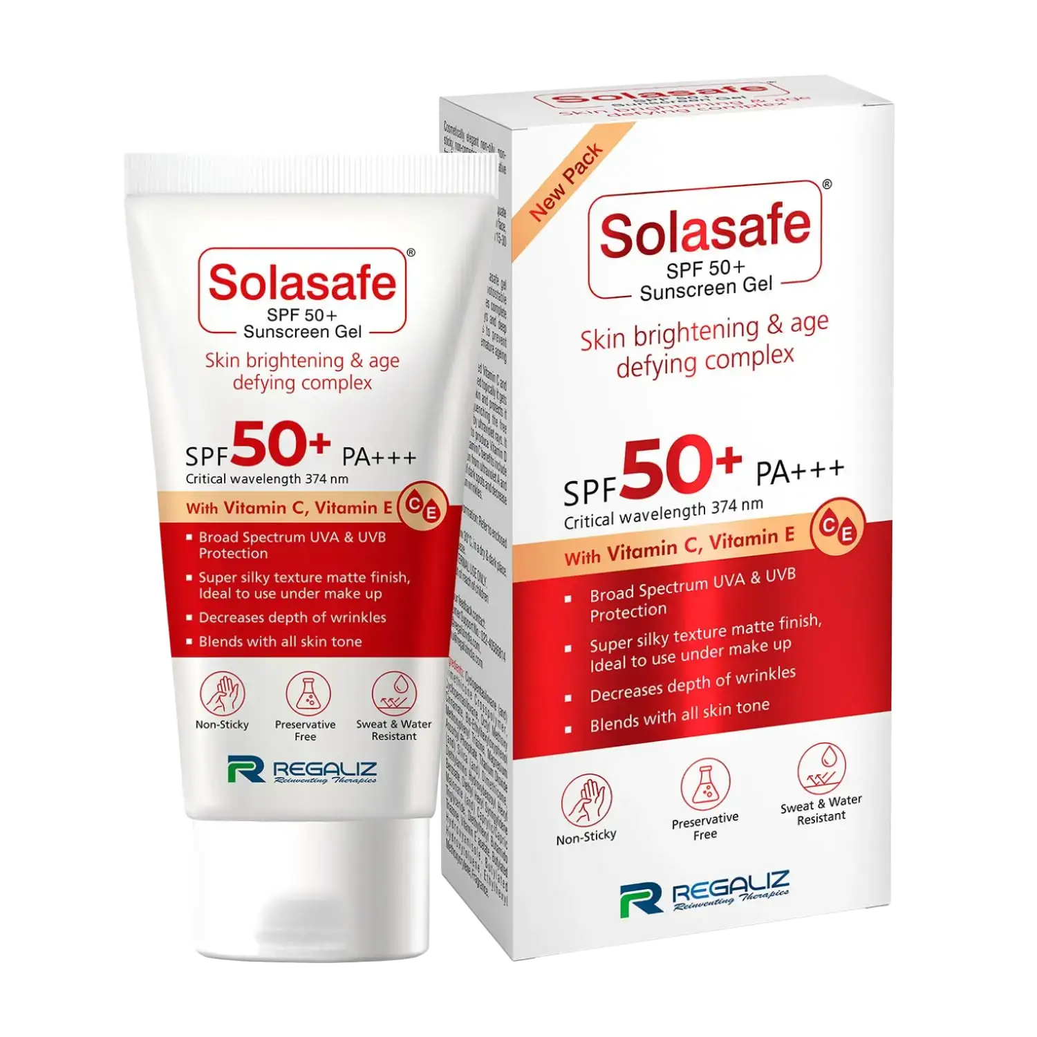 Regaliz Medicare Solasafe Sunscreen Gel SPF 50+