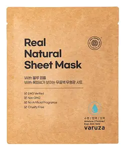 VARUZA Real Natural Sheet Mask With Blue Ampoule