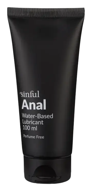 Sinful Anal Water-Based Lubricant Black