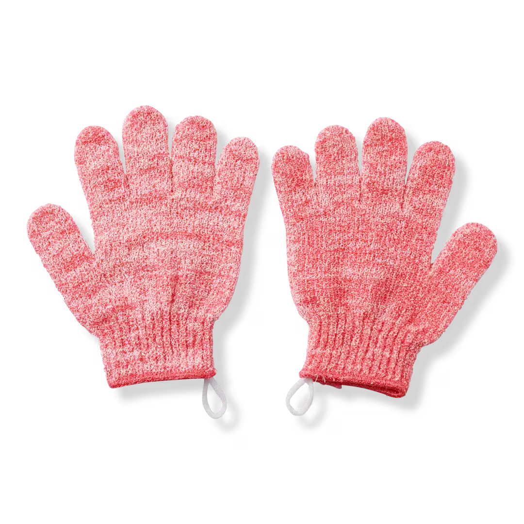 Ulta Exfoliating Shower Gloves Pink