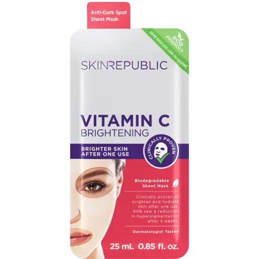 Skin Republic Biodegradable Sheet Mask Brightening Vitamin C