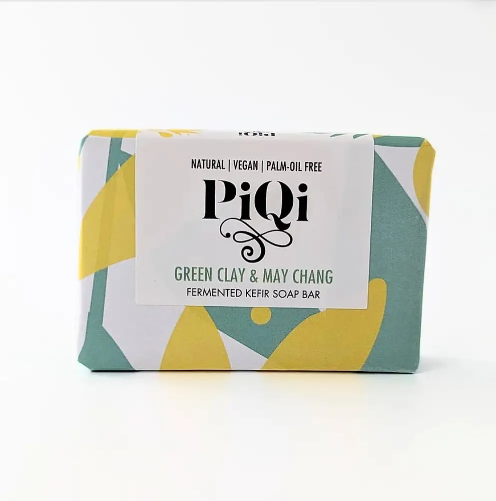 PiQi Green Clay + May Chang Fermented Kefir Soap Bar