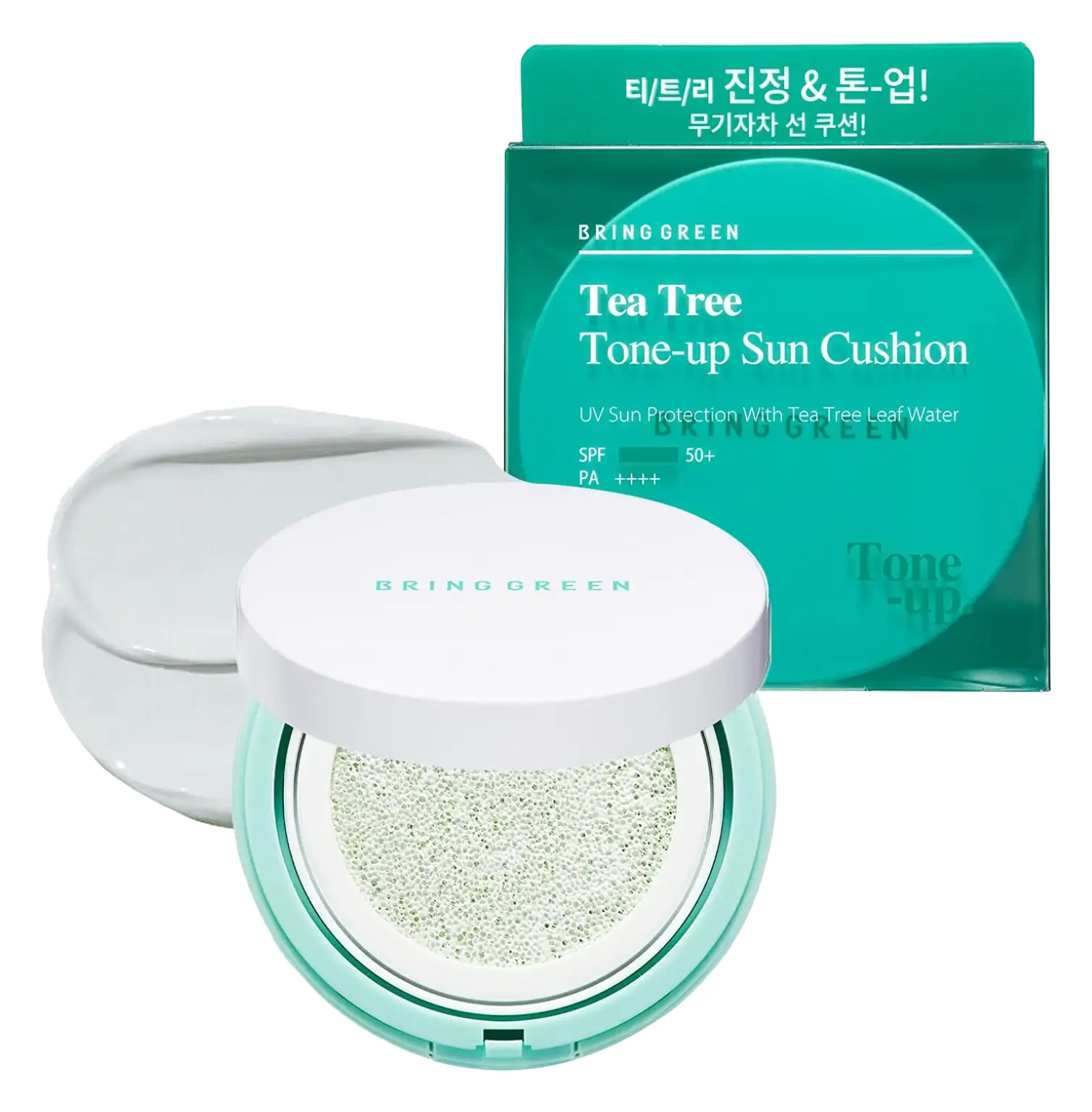 Bring Green Tea Tree Cica Tone Up Sun Cushion SPF 50+