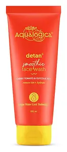 Aqualogica Detan+ Smoothie Face Wash With Cherry Tomato & Glycolic Acid