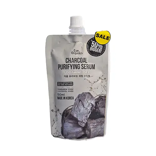 Ever Organics Charcoal Purifying Serum Soothing Gel