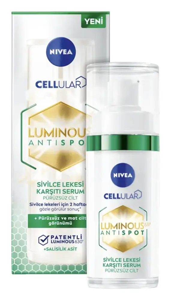 Nivea Cellular Luminous630 Anti Dark-Spot Post-Acne Marks Serum Türkiye