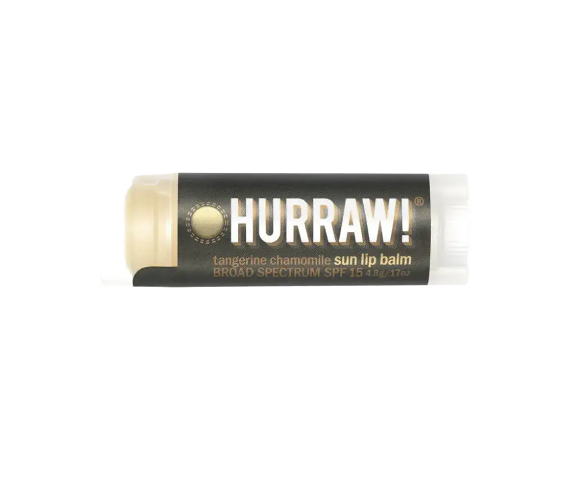 Hurraw! Sun Lip Balm SPF 15 Tangerine Chamomile
