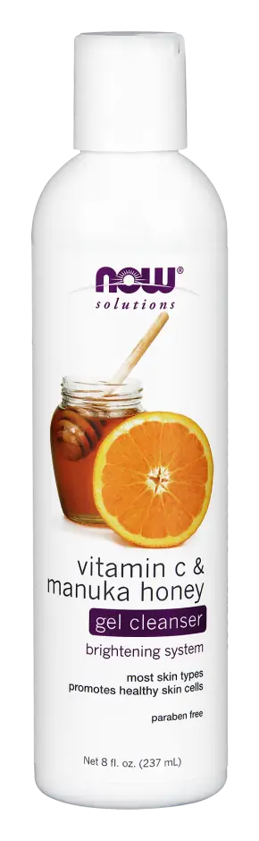 NOW Beauty Products Vitamin C & Manuka Honey Gel Cleanser