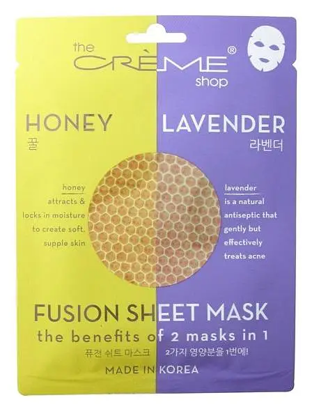 The Creme Shop Fusion Sheet Mask Lavender & Honey