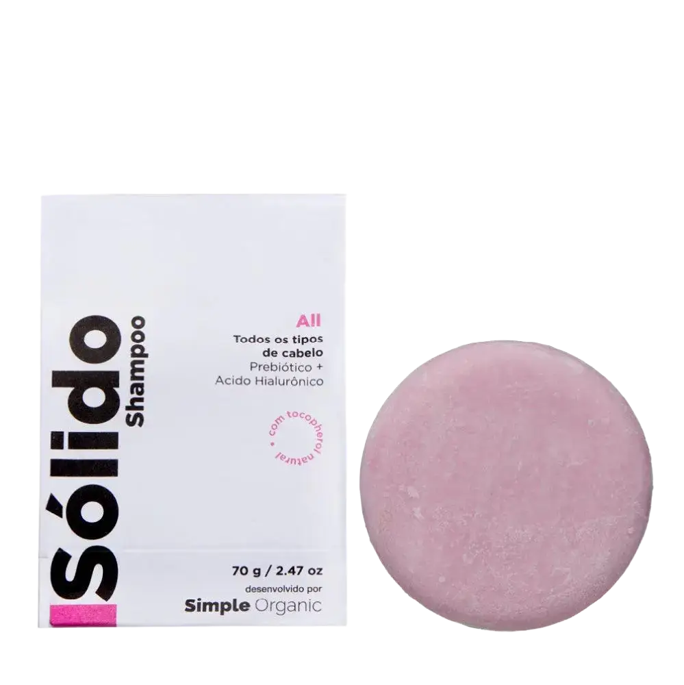 Simple Organic Isolido Shampoo Em Barra All