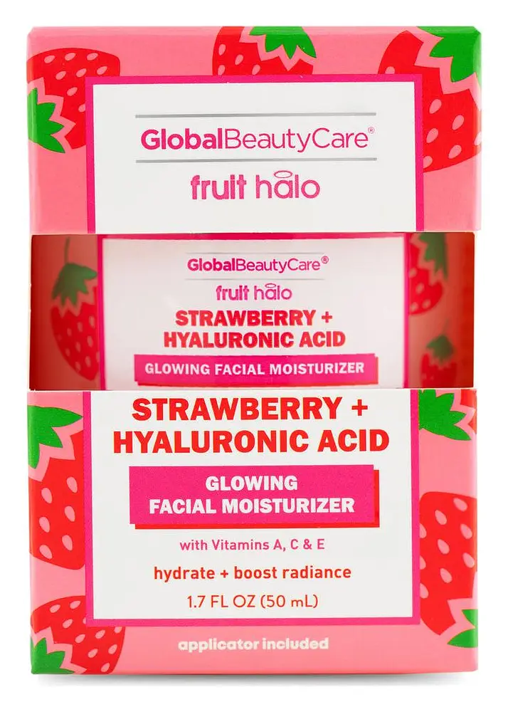 Global Beauty Care Strawberry + Hyaluronic Acid Glowing Facial Moisturizer