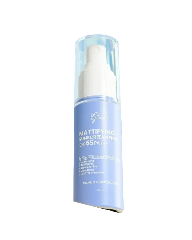 Hello Glow Mattifying Sunscreen Spray SPF 55