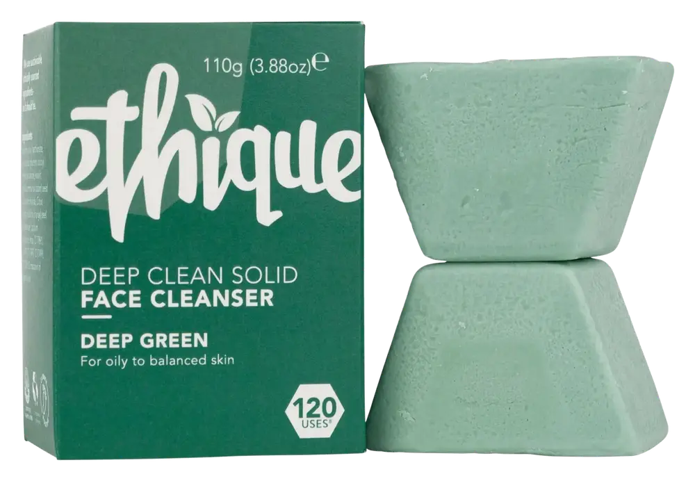 Ethique Deep Green Deep Clean Solid Face Cleanser