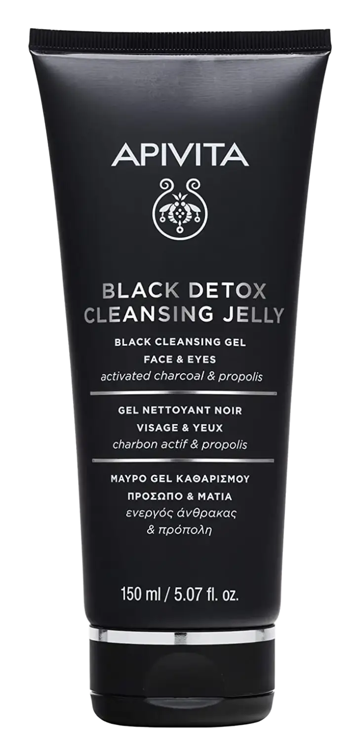Apivita Natural Cosmetics Black Cleansing Gel - Face & Eyes