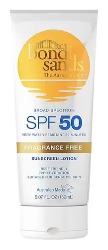 bondi sands Fragrance Free Sunscreen Daily Face Lotion SPF 50+