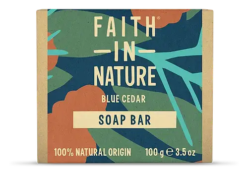 Faith In Nature Blue Cedar Soap Bar