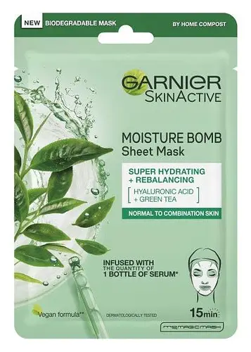 Garnier Moisture Bomb Sheet Mask Green Tea