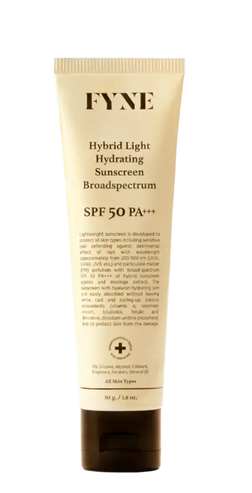 Fyne Hybrid Light Hydrating Sunscreen Broadspectrum SPF 50