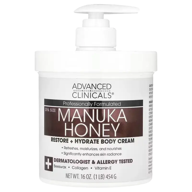 Advanced Clinicals Manuka Honey Restore + Hydrate Body Cream