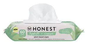 Honest Beauty Hydrate + Cleanse Plant-Based Wipes