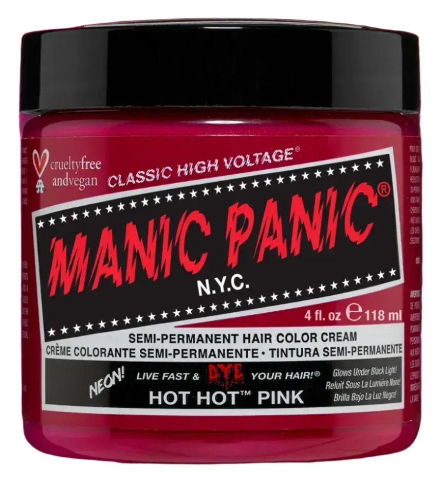 Manic Panic Classic High Voltage Semi Permanent Hair Color Cream Hot Hot Pink