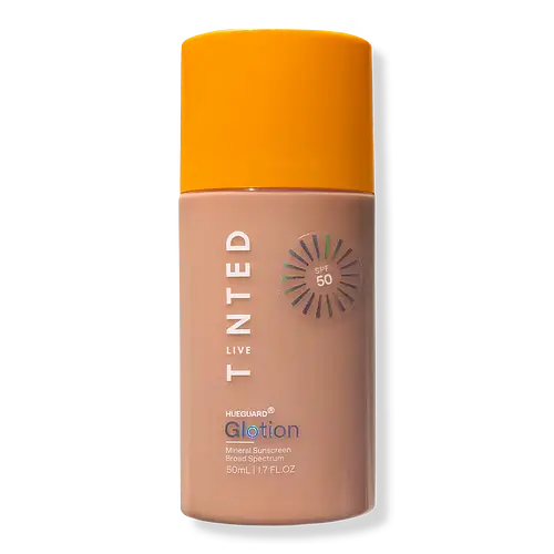 Live Tinted Hueguard Glotion Mineral Sunscreen Broad Spectrum SPF 50 2 Medium/Deep