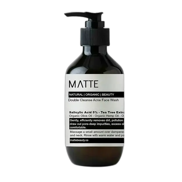 Matte Beauty Double Cleanse Acne Face Wash With 5% Salicylic Acid