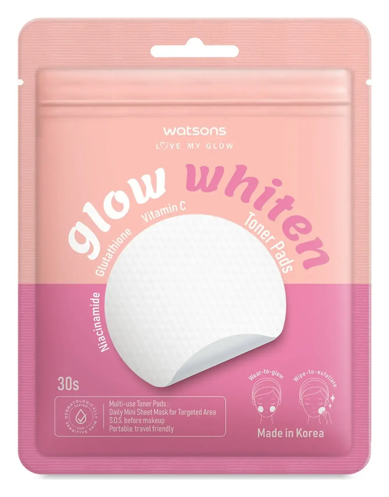 Watsons Glow Whiten Toner Pads