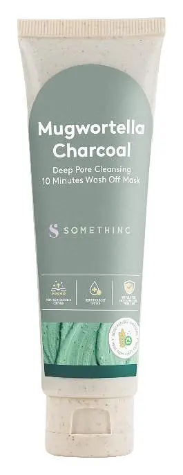 Somethinc Mugwortella Charcoal Deep Pore Cleansing 10 Minutes Wash Off Mask